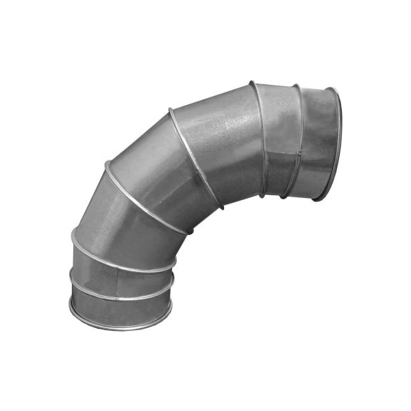 Us Duct US Duct Clamp Together 90 Degree Elbow 1.5 CLR, 16" Diameter, Galvanized, 12 Gauge REGS1690.G12 - main